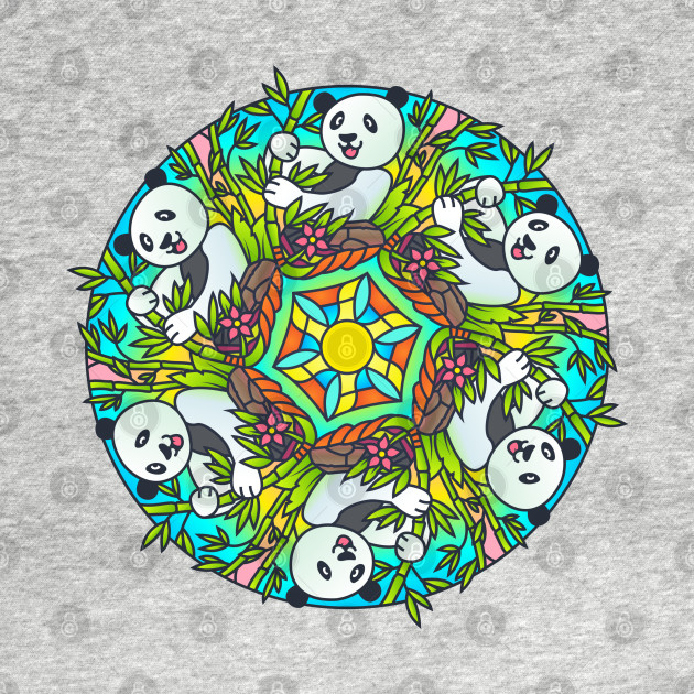 Panda Mandala by susannefloe